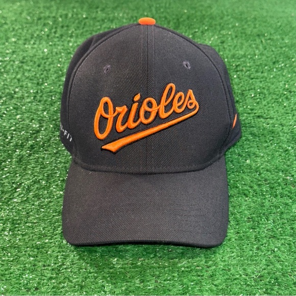 Nike Orioles Dri-Fit Black Orange Baseball Hat Cap - Picture 1 of 4